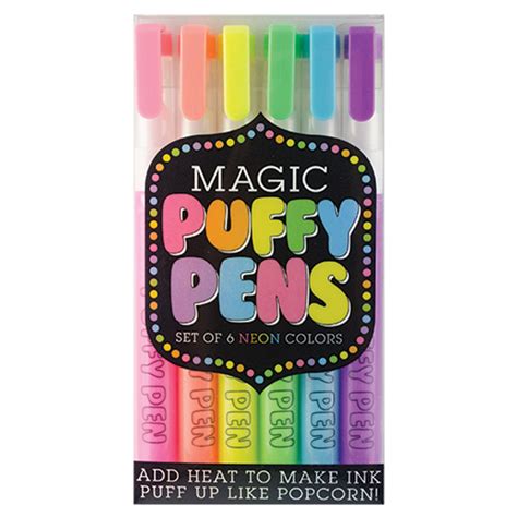 Experience the joy of writing with Ooly's puffy pens that bring a touch of magic.